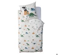 Atmosphera for Kids - Parure de Lit 2 Pièces "Dinosaure" 140x200cm Beige Beige G