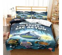 Parure De Lit Imprimee Dessin Anime The Octonauts Pour Enfants, Housse De Couette Douce, Taie D'oreiller, Lit Simple, Double, Queen Size, Couvre-Lit, Cadeau Pour Enfants