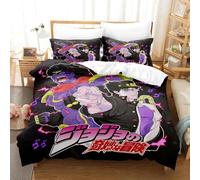 Parure De Lit Imprimee En 3d Avec Housse De Couette Et Dessin Anime Jojo's Bizarre Adventure, Pour Lit Simple, Double, Queen Et King Size