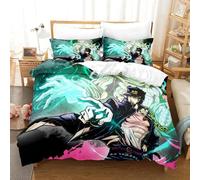 Parure De Lit Imprimee En 3d Avec Housse De Couette Et Dessin Anime Jojo's Bizarre Adventure, Pour Lit Simple, Double, Queen Et King Size