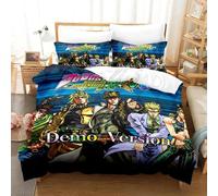 Parure De Lit Imprimee En 3d Avec Housse De Couette Et Dessin Anime Jojo's Bizarre Adventure, Pour Lit Simple, Double, Queen Et King Size