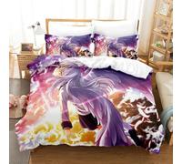 Parure De Lit Imprimee En 3d Avec Housse De Couette Et Taie D'oreiller Motif Angel Beats