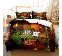 Parure De Lit Imprimee En 3d Avec Housse De Couette Et Taie D'oreiller Motif Dying Light 2 Stay Human