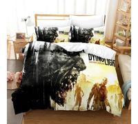 Parure De Lit Imprimee En 3d Avec Housse De Couette Et Taie D'oreiller Motif Dying Light 2 Stay Human