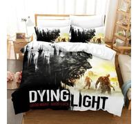 Parure De Lit Imprimee En 3d Avec Housse De Couette Et Taie D'oreiller Motif Dying Light 2 Stay Human