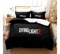 Parure De Lit Imprimee En 3d Avec Housse De Couette Et Taie D'oreiller Motif Dying Light 2 Stay Human