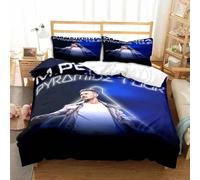 Parure De Lit Imprimee En 3d Avec Housse De Couette Et Taie D'oreiller Pour Lit Double, King Size Et Twin, Motif Matt M. Pokora, Pour Garçons Et Filles