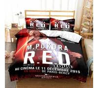 Parure De Lit Imprimee En 3d Avec Housse De Couette Et Taie D'oreiller Pour Lit Double, King Size Et Twin, Motif Matt M. Pokora, Pour Garçons Et Filles