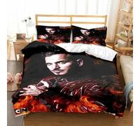 Parure De Lit Imprimee En 3d Avec Housse De Couette Et Taie D'oreiller Pour Lit Double, King Size Et Twin, Motif Matt M. Pokora, Pour Garçons Et Filles