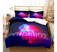 Parure De Lit Imprimee En 3d Avec Housse De Couette Et Taie D'oreiller Pour Lit Double, King Size Et Twin, Motif Matt M. Pokora, Pour Garçons Et Filles