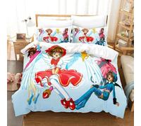 Parure De Lit Imprimee En 3d Cardcaptor Sakura, Housse De Couette, Pour Chambre À Coucher, Simple, Double, King Size, Textile De Maison, 2/3 Pieces