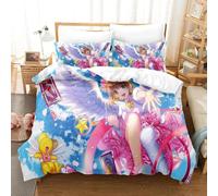 Parure De Lit Imprimee En 3d Cardcaptor Sakura, Housse De Couette, Pour Chambre À Coucher, Simple, Double, King Size, Textile De Maison, 2/3 Pieces