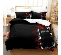 Parure De Lit Imprimee En 3d Death Anime Note Pour Garcon S Et Filles, Housse De Couette Et Taie D'oreiller, 1 Duvet Cover + 2 Taies D'oreiller