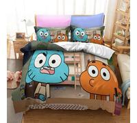 Parure De Lit Imprimee En 3d Gumball, Motif Anime, Housse De Couette Darwin Anais, King, Queen, Full, Twin, Pour Chambre À Coucher, Textile De Maison