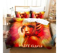Parure De Lit Imprimee En 3d Lady Gaga Pour Garçons Et Filles, Housse De Couette Et Taie D'oreiller, Pour Lit Double, Queen Size Et King Size