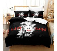 Parure De Lit Imprimee En 3d Lady Gaga Pour Garçons Et Filles, Housse De Couette Et Taie D'oreiller, Pour Lit Double, Queen Size Et King Size