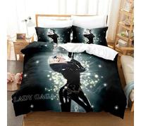 Parure De Lit Imprimee En 3d Lady Gaga Pour Garçons Et Filles, Housse De Couette Et Taie D'oreiller, Pour Lit Double, Queen Size Et King Size