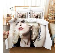 Parure De Lit Imprimee En 3d Lady Gaga Pour Garçons Et Filles, Housse De Couette Et Taie D'oreiller, Pour Lit Double, Queen Size Et King Size