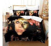 Parure De Lit Imprimee En 3d Lady Gaga Pour Garçons Et Filles, Housse De Couette Et Taie D'oreiller, Pour Lit Double, Queen Size Et King Size