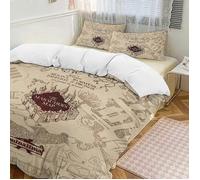 Parure de lit imprimée en 3D sur le thème d'Harry Potter, drap-housse à motif dessin animé pour chambre d'enfant, 140*200 cm.