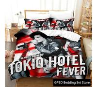 Parure De Lit Imprimee En 3d Tokio Hotel Kaulitz Band Pour Garcon S Et Filles, Housse De Couette Et Taie D'oreiller Pour Lit Double, Queen Et King Size