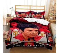 Parure De Lit Imprimee En 3d Tony Montana Scarfaces Pour Lit Double, Twin, King Size, Housse De Couette, Taie D'oreiller, Pour Garcon S Et Filles