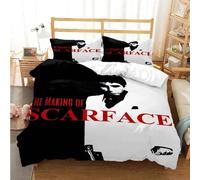 Parure De Lit Imprimee En 3d Tony Montana Scarfaces Pour Lit Double, Twin, King Size, Housse De Couette, Taie D'oreiller, Pour Garcon S Et Filles
