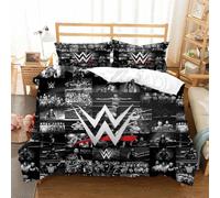 Parure De Lit Imprimee En 3d Wwe Eaw, Housse De Couette Et Taie D'oreiller, Motif Jeu De Catch, Taille King, Queen Et Twin