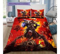 Parure De Lit Imprimee Evil West Avec Housse De Couette Et Taies D'oreiller, Decoration De Noël Pour La Maison, Housse De Couette Pour Chambre À Coucher. 1 Housse De Couette + 2 Ta