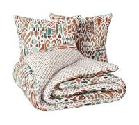 Atmosphera - Parure de lit imprimée Ikat 240x220cm