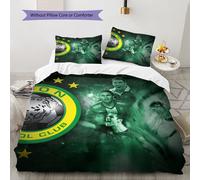 Parure De Lit Imprimee Leon Club Player, Housse De Couette Et Taie D'oreiller, Decoration D'intérieur, Decoration De Noël, Housse De Couette Pour Chambre À Coucher. 1 Housse De Cou