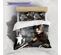 Parure De Lit Imprimee Leon Scott Kennedy, Housse De Couette Et Taie D'oreiller, Decoration D'intérieur, Decoration De Noël, Housse De Couette Pour Chambre À Coucher, 1 Couette En