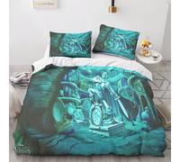 Parure De Lit Imprimée Numériquement Avec Taie D'oreiller Et Personnages De Dessins Animes Tortues Ninja, Housse De Couette Et Taie D'oreiller, Call Of Duty, Facile D'entretien, Do