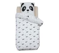 Parure de lit imprimée Panda 140 x 200 cm Réversible 100% Coton / 57 Fils/cm² - -