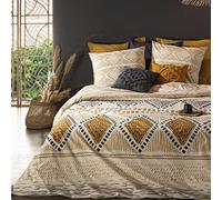 Parure de lit imprimée Rayures Kilim - Coton 260x240 cm - Atmosphera créateur d'intérieur