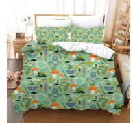 Parure De Lit Imprimée Science Et Connaissances, Housse De Couette Et Taies D'oreiller 50 X 75 Cm, 2/3 Pieces, Literie Tendance Pour La Maison