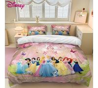 Parure de lit imprimée série princesse cloche blanche-neige, housse de couette, cadeaux de noël, dessin animé Comforte avec taie d'oreiller 7