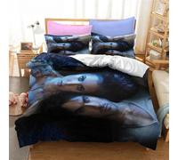 Parure De Lit Imprimee The Vampire Diaries, Housse De Couette Et Taie D'oreiller, Motif Personnage 3d, Pour Lit Double, Queen Et King Size