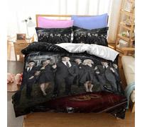 Parure De Lit Imprimee The Vampire Diaries, Housse De Couette Et Taie D'oreiller, Motif Personnage 3d, Pour Lit Double, Queen Et King Size