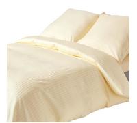 Parure de lit Jaune pastel 100% coton Egyptien 330 fils 150 x 200 cm