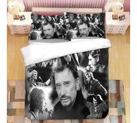 Parure De Lit Johnny Hallyday, Housse De Couette, Housse De Couette, Pour Chambre À Coucher, Simple, Double, King Size, Textile De Maison, 2/3 Pieces