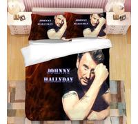 Parure De Lit Johnny Hallyday, Housse De Couette, Housse De Couette, Pour Chambre À Coucher, Simple, Double, King Size, Textile De Maison, 2/3 Pieces
