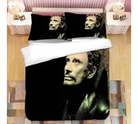 Parure De Lit Johnny Hallyday, Housse De Couette, Housse De Couette, Pour Chambre À Coucher, Simple, Double, King Size, Textile De Maison, 2/3 Pieces