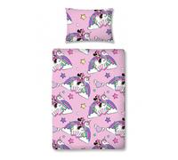 Parure de lit junior - Disney Minnie Mouse - Rose - Licorne - 120x150 cm