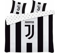 Parure de lit - Juventus - Double - 100% coton - Lavable en machine - 3 pièces