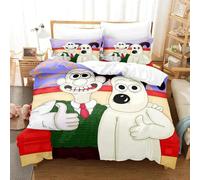Parure De Lit Kawaii Gromit Pour Chambre De Garçon, Avec Housse De Couette Imprimee, Pour Lit Simple, Double, Queen Et King Size