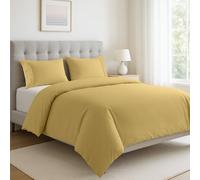 Parure de lit King Size 100 % coton bio, certifié GOTS - Cocoon | Parure de lit en coton avec housse de couette et taies d'oreiller, certifiée Oeko-Tex, douce, respirante et confortable