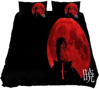 Parure De Lit King Size Lalks Kpoybiay - Parure De Lit Anime Ninja Avec 1 Couette + 2 Taies D'oreiller, Microfibre Ultra Douce, Facile D'entretien, Décoration De Chambre Parfaite
