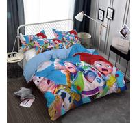 Parure De Lit King Size - Toy Story, Ensemble De 3 Pieces En Microfibre Avec Housse De Couette Et 2 Taies D'oreiller Pour Homme Et Femme, Ts