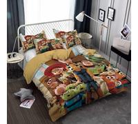 Parure De Lit King Size - Toy Story, Ensemble De 3 Pieces En Microfibre Avec Housse De Couette Et 2 Taies D'oreiller Pour Homme Et Femme, Ts